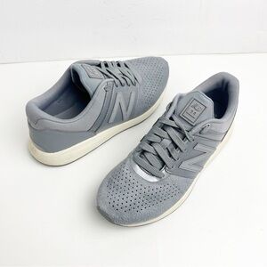 NEW BALANCE Gray Lace Up Running  Tennis Shoes Sneakers Style# WRL24TQ, Size 9